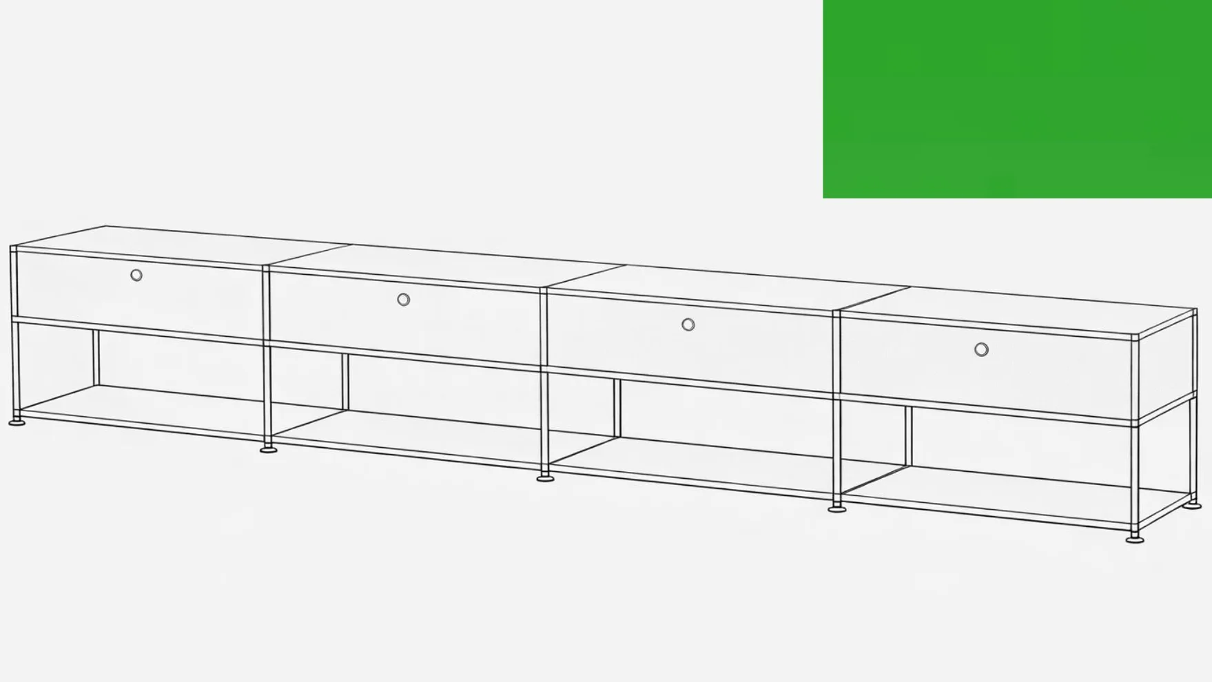 USM Haller Open Media Console - Image 39