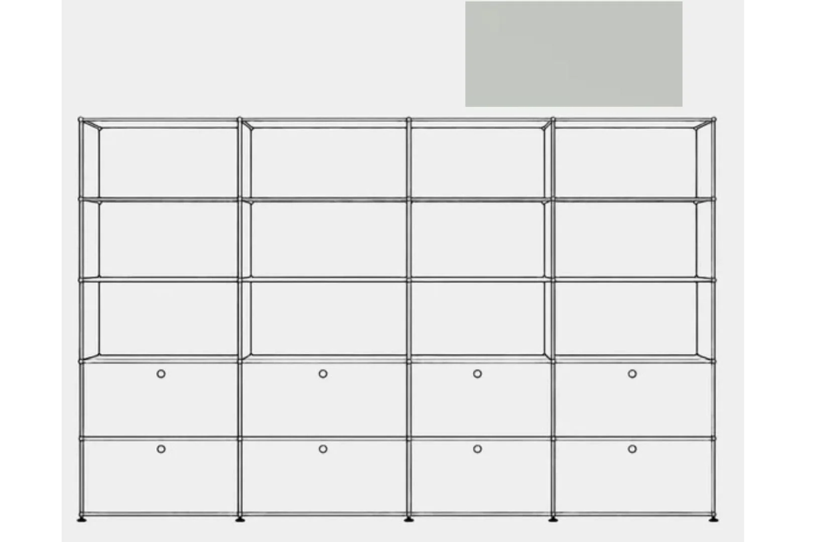 USM Haller R2 Storage Cabinet - Image 38