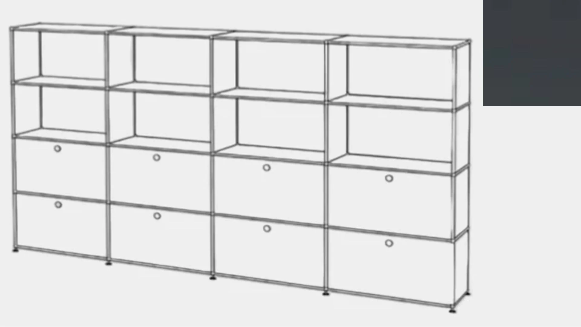 USM Haller S2 Storage Cabinet - Image 33