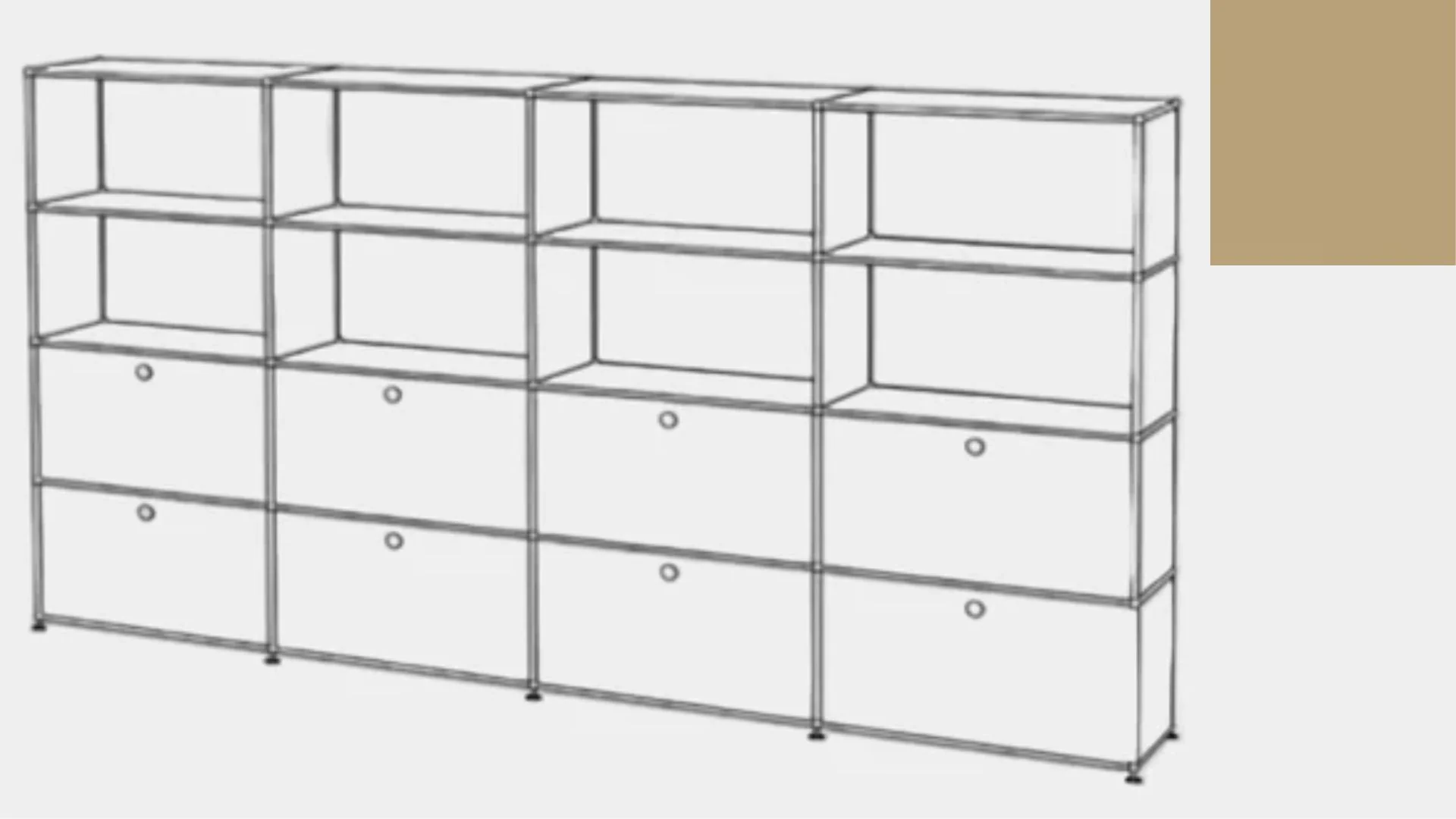 USM Haller S2 Storage Cabinet - Image 37