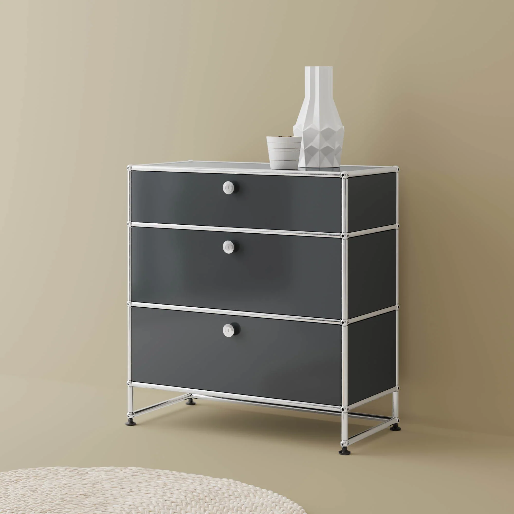 USM Haller Y 3 Drawer Storage Cabinet - Image 2