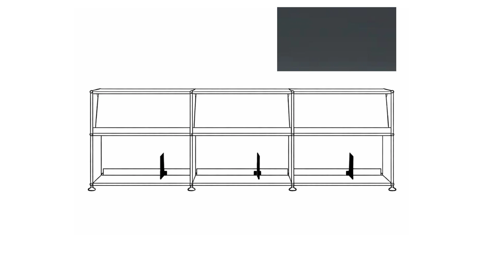 USM X Symbol Vinyl Display Cabinet - Image 36