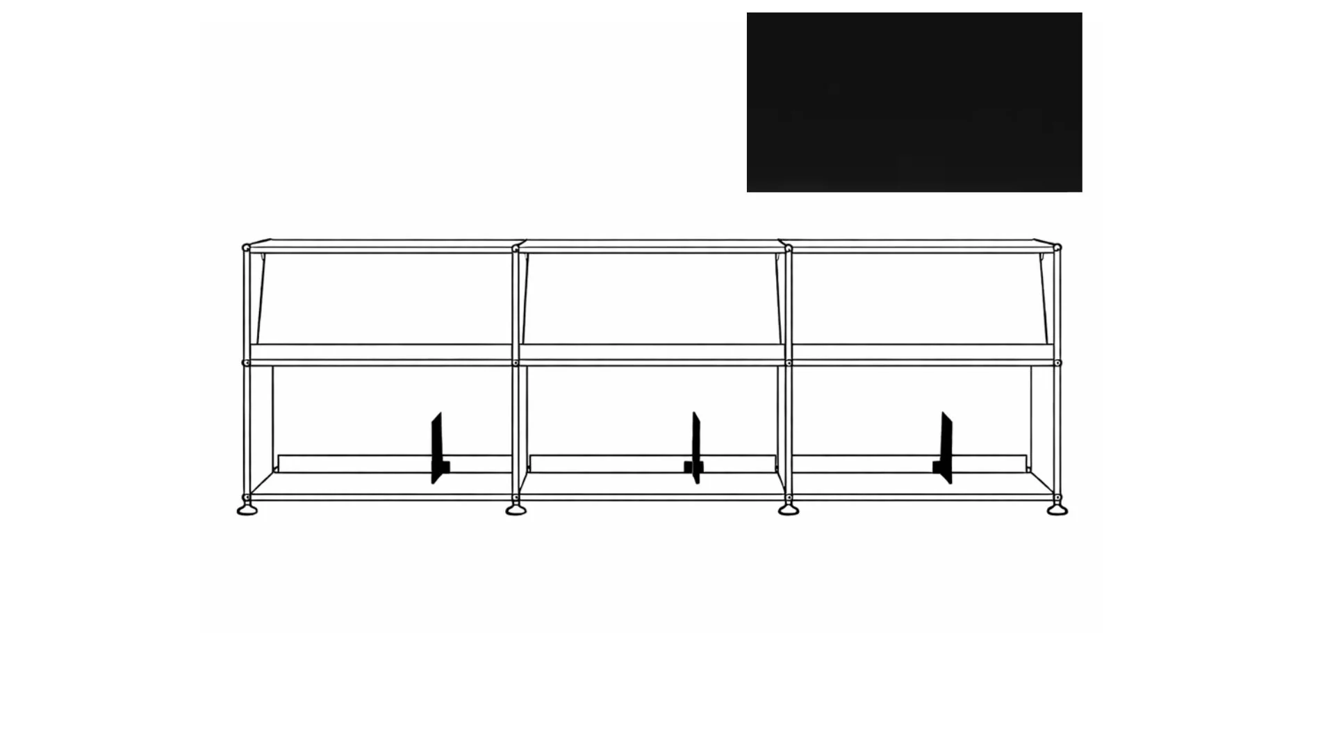USM X Symbol Vinyl Display Cabinet - Image 37