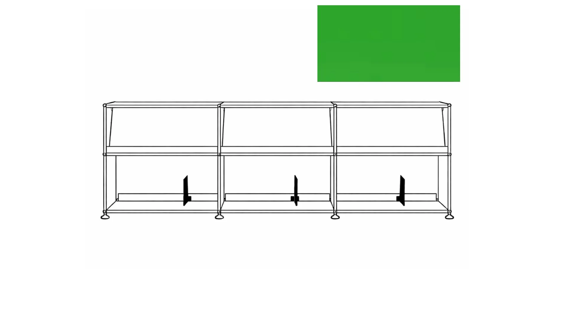 USM X Symbol Vinyl Display Cabinet - Image 44