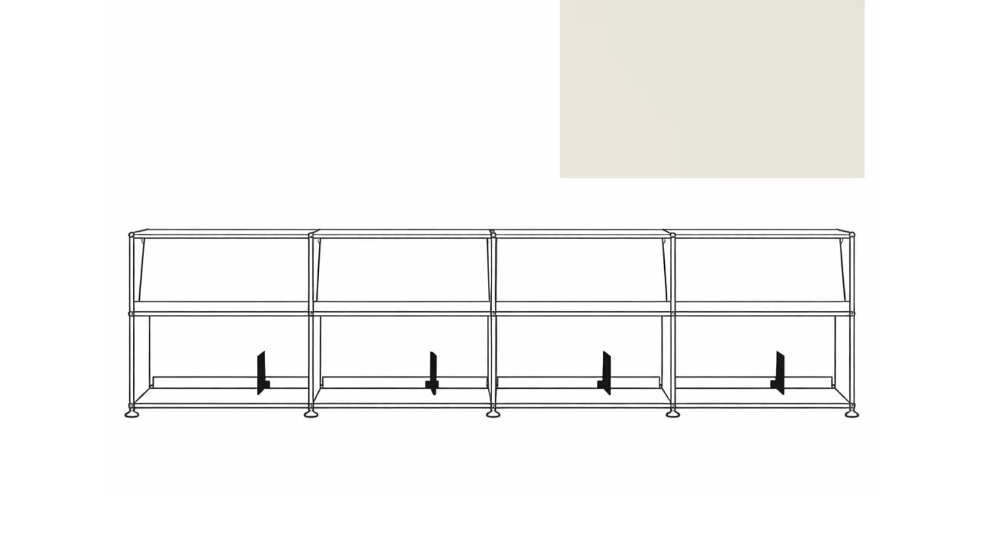 USM X Symbol Vinyl Display Cabinet - Image 49