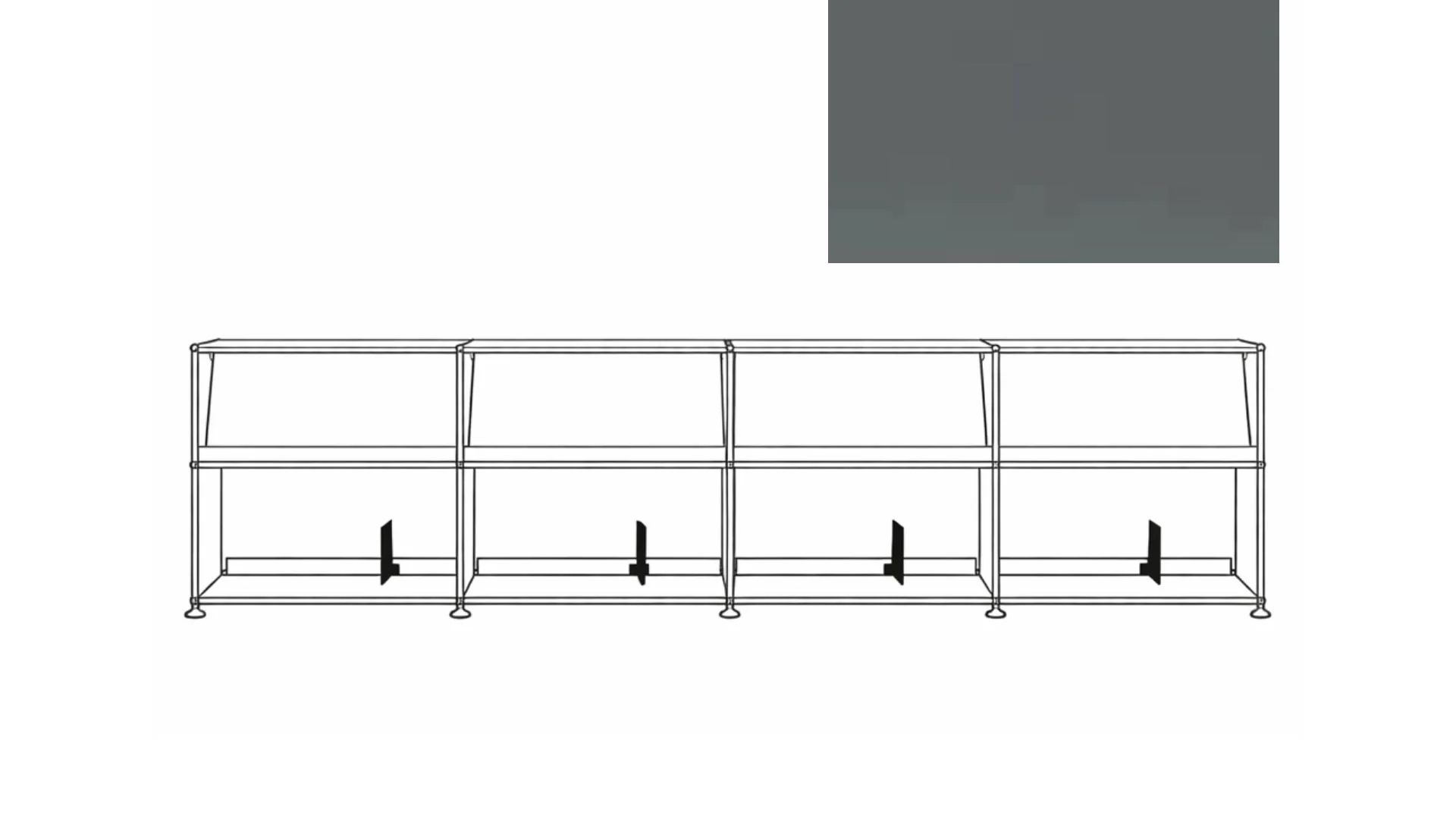 USM X Symbol Vinyl Display Cabinet - Image 56