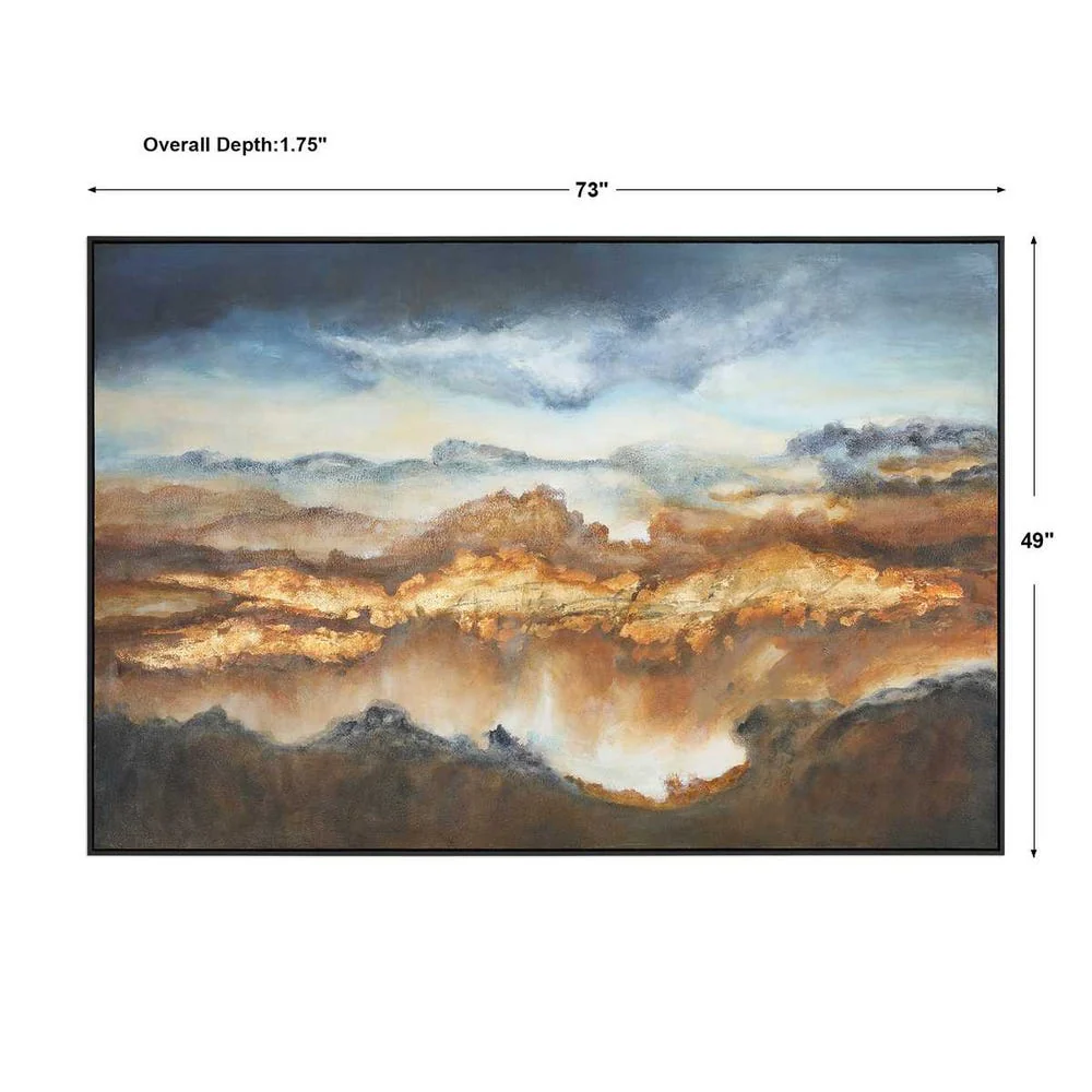 Valley Of Light Hand Painted Canvas - Image 4