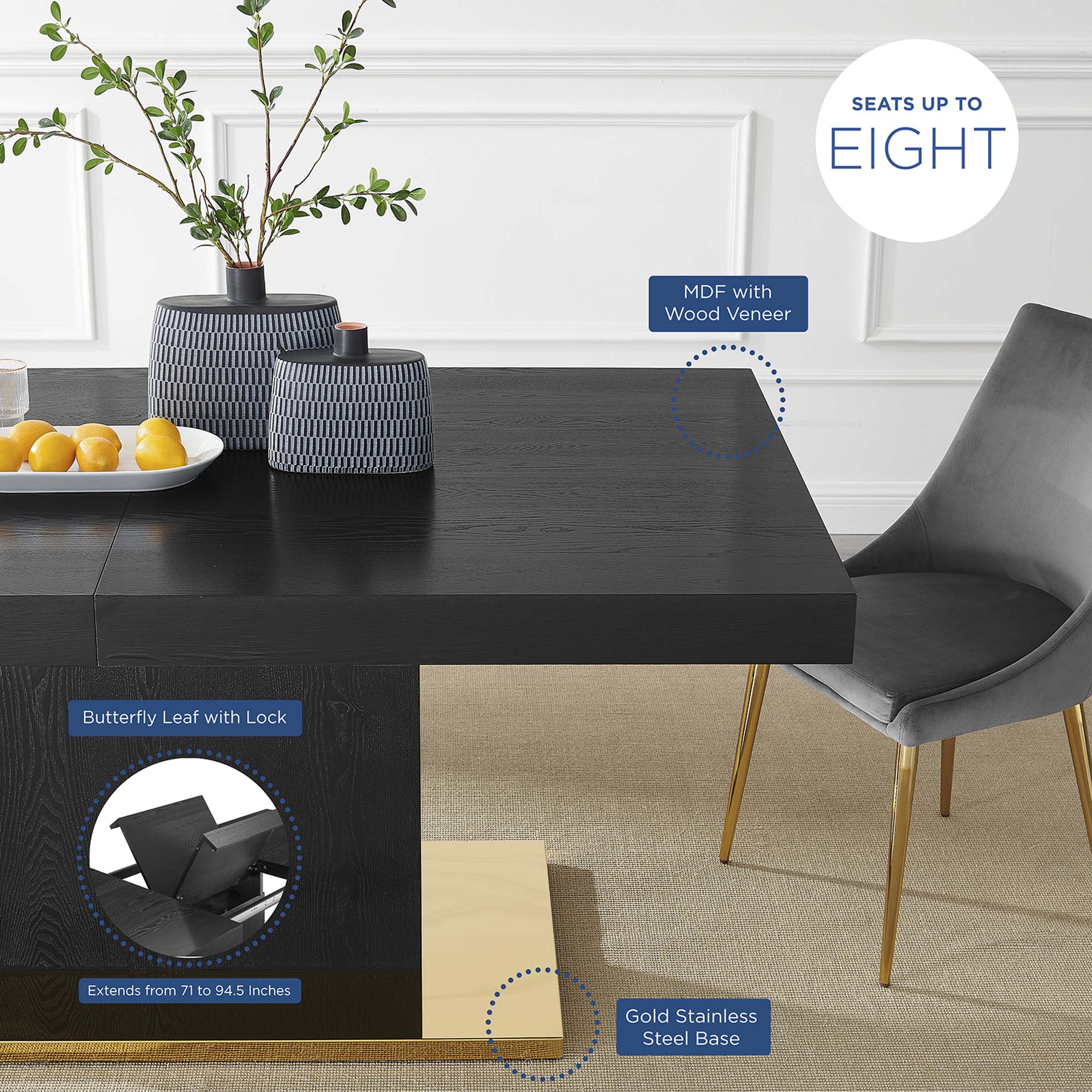 Vector Expandable Dining Table - Image 9