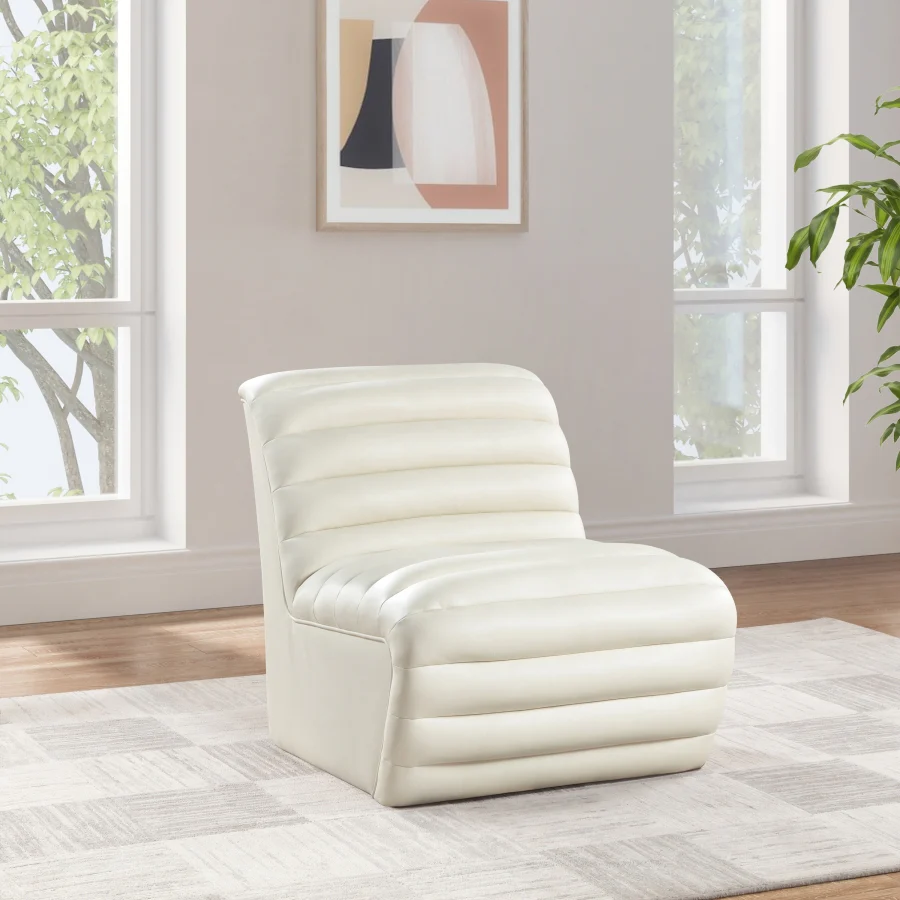 Vega Vegan Leather Upholstered Accent Chair - Image 12