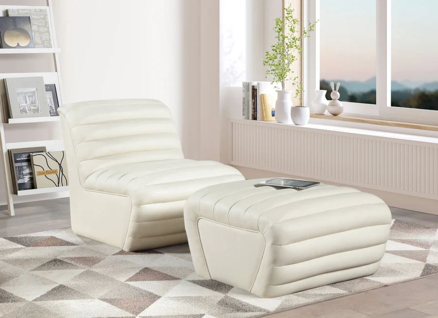 Vega Vegan Leather Upholstered Accent Chair - Image 18