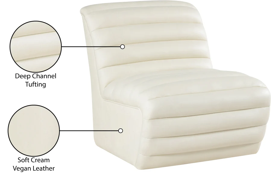 Vega Vegan Leather Upholstered Accent Chair - Image 20