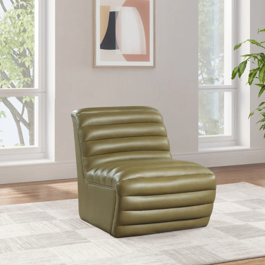 Vega Vegan Leather Upholstered Accent Chair - Image 22