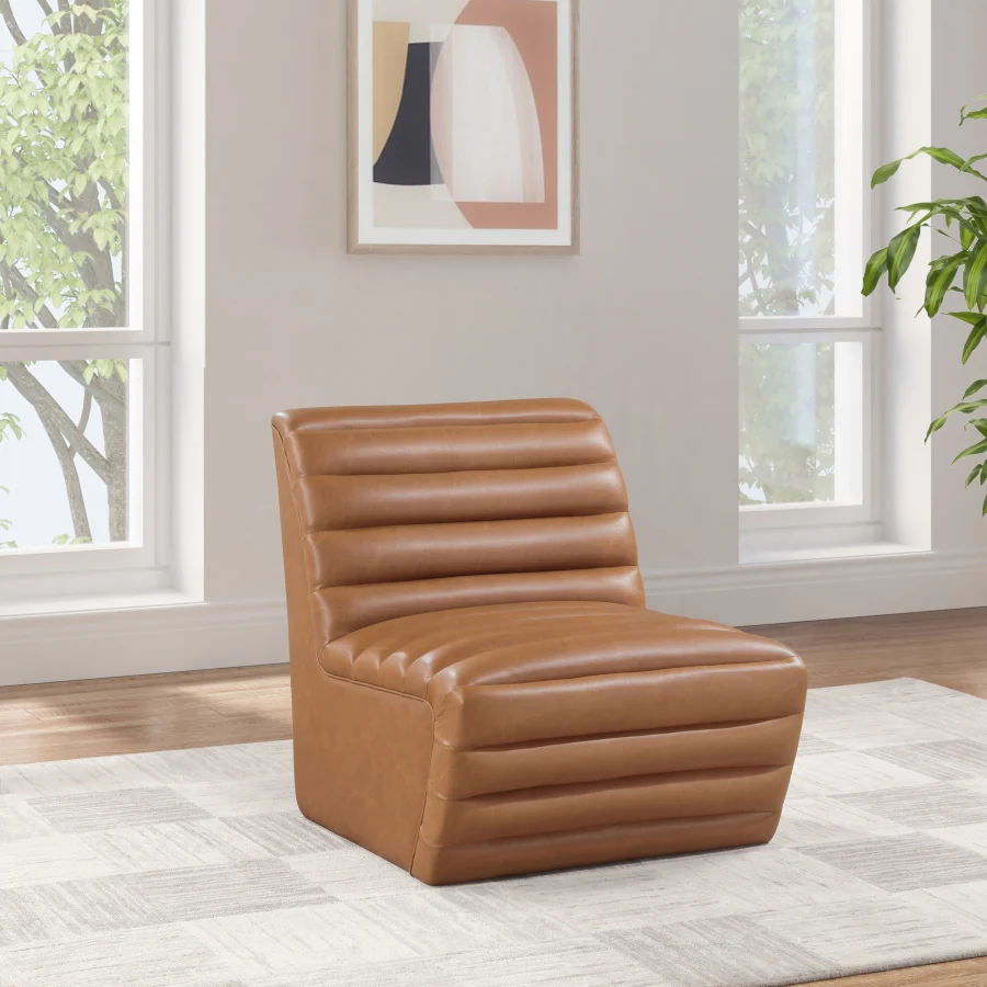 Vega Vegan Leather Upholstered Accent Chair - Image 32