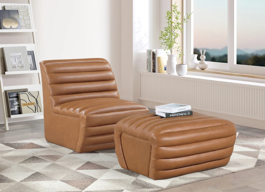 Vega Vegan Leather Upholstered Accent Chair - Image 38