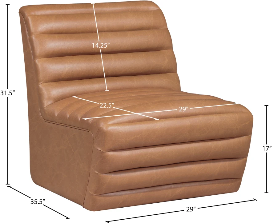 Vega Vegan Leather Upholstered Accent Chair - Image 39