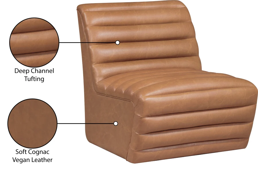 Vega Vegan Leather Upholstered Accent Chair - Image 40
