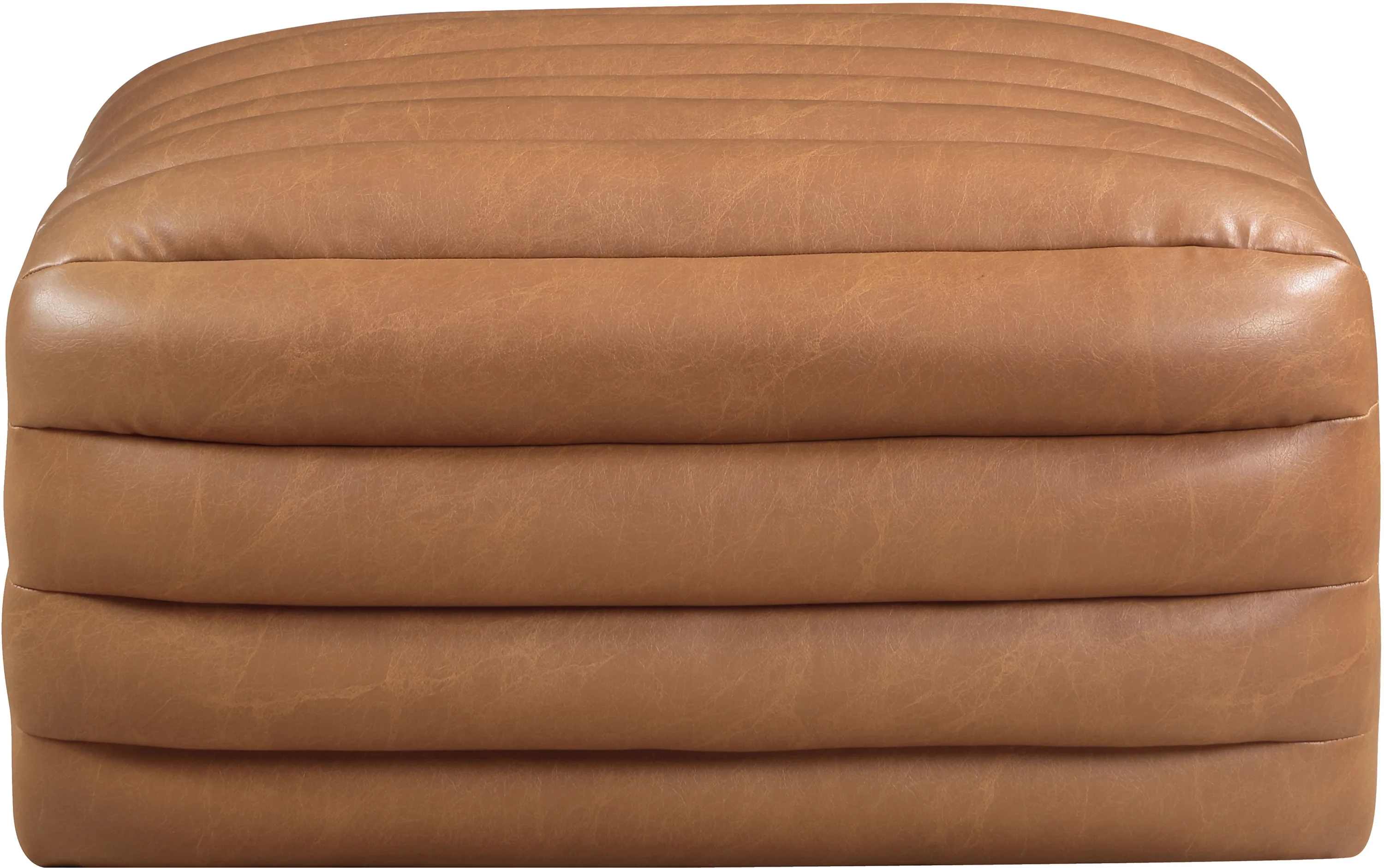 Vega Vegan Leather Upholstered Ottoman - Image 23