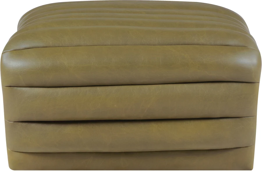 Vega Vegan Leather Upholstered Ottoman - Image 17