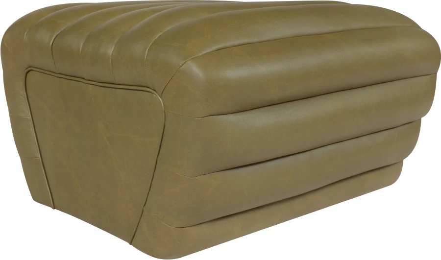 Vega Vegan Leather Upholstered Ottoman - Image 18