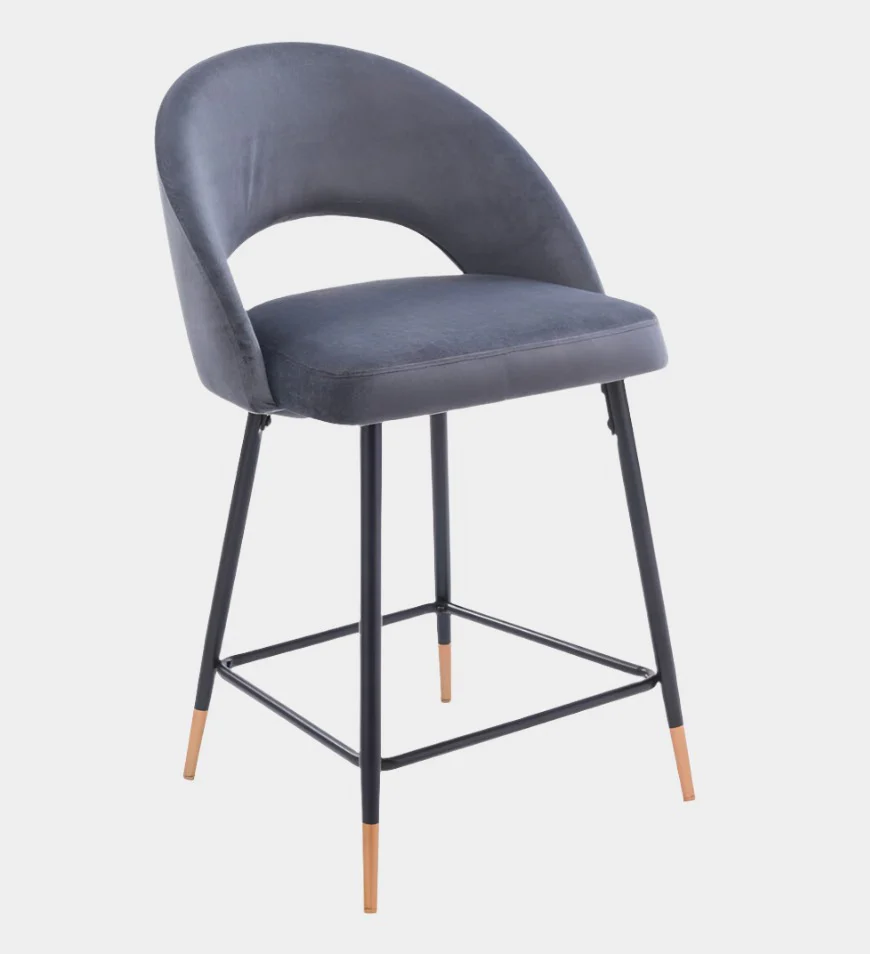 Akira Velvet Stool - Image 3