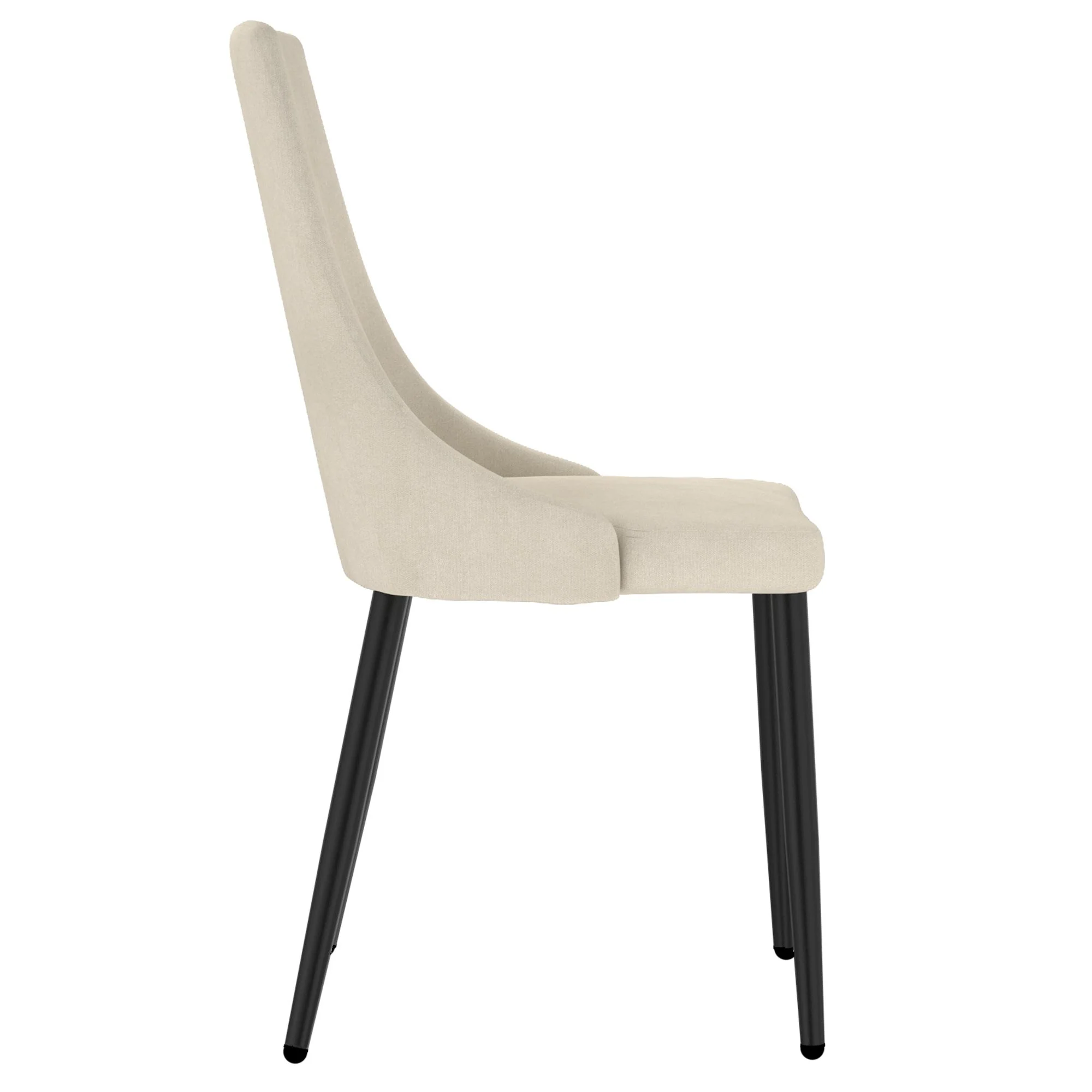 Venice Dining Chair, set of 2, in Beige and Black - Image 3