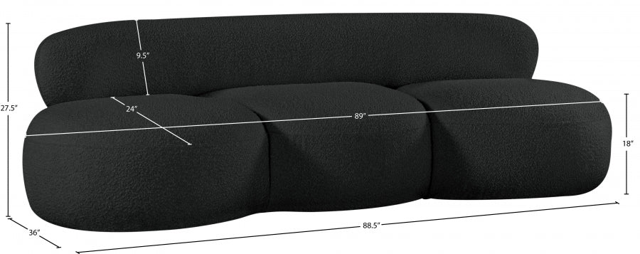 Venti Boucle Fabric Sofa - Image 36