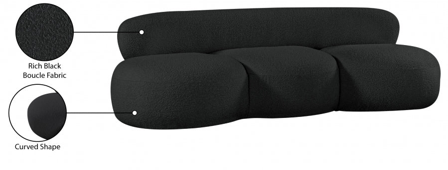 Venti Boucle Fabric Sofa - Image 37