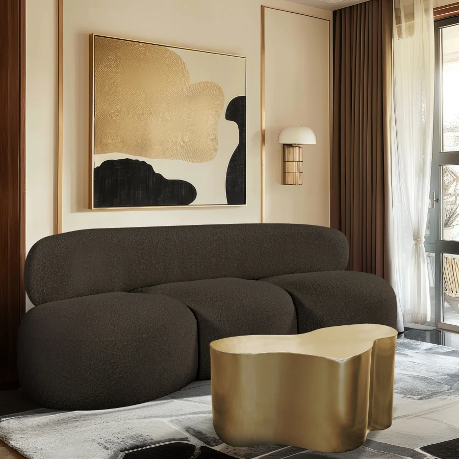 Venti Boucle Fabric Sofa - Image 39