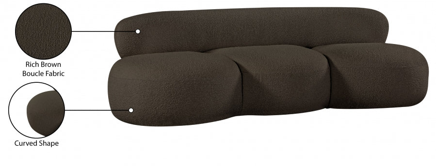 Venti Boucle Fabric Sofa - Image 56