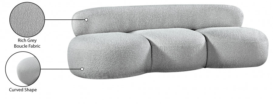 Venti Boucle Fabric Sofa - Image 94