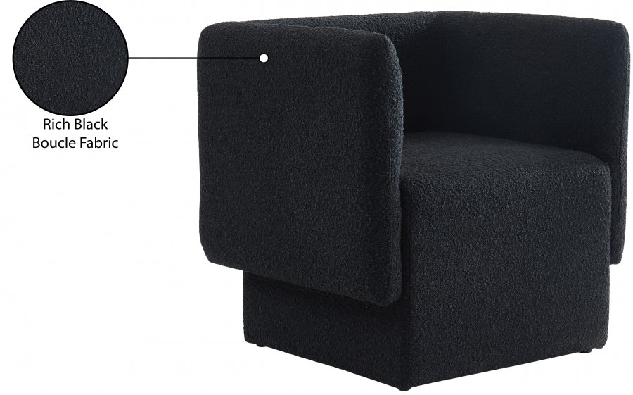 Vera Boucle Fabric Upholstered Accent Chair - Image 7