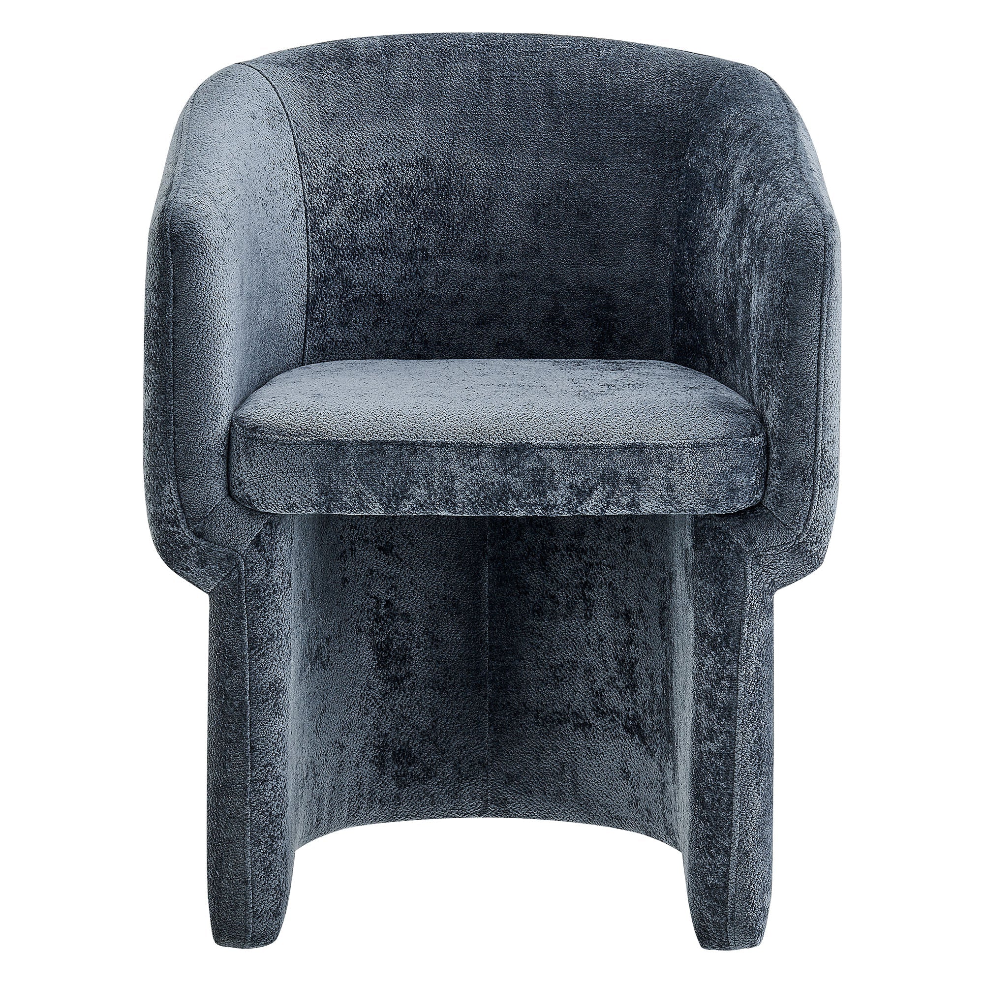 Verity Barrel Back Chenille Dining Armchair - Image 14