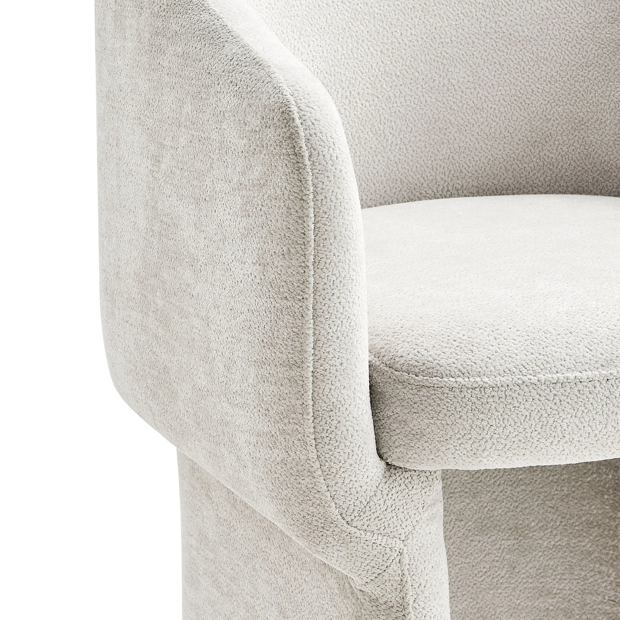 Verity Barrel Back Chenille Dining Armchair - Image 47