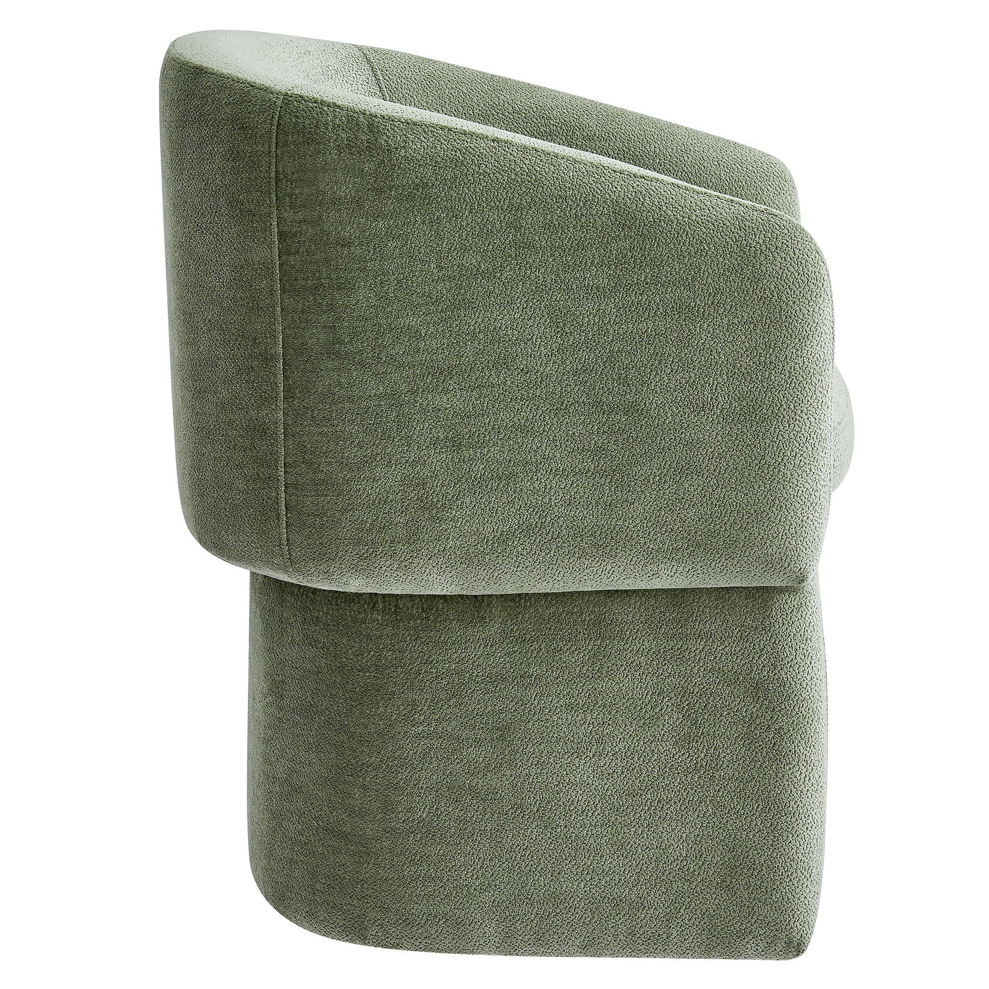 Verity Barrel Back Chenille Dining Armchair - Image 5