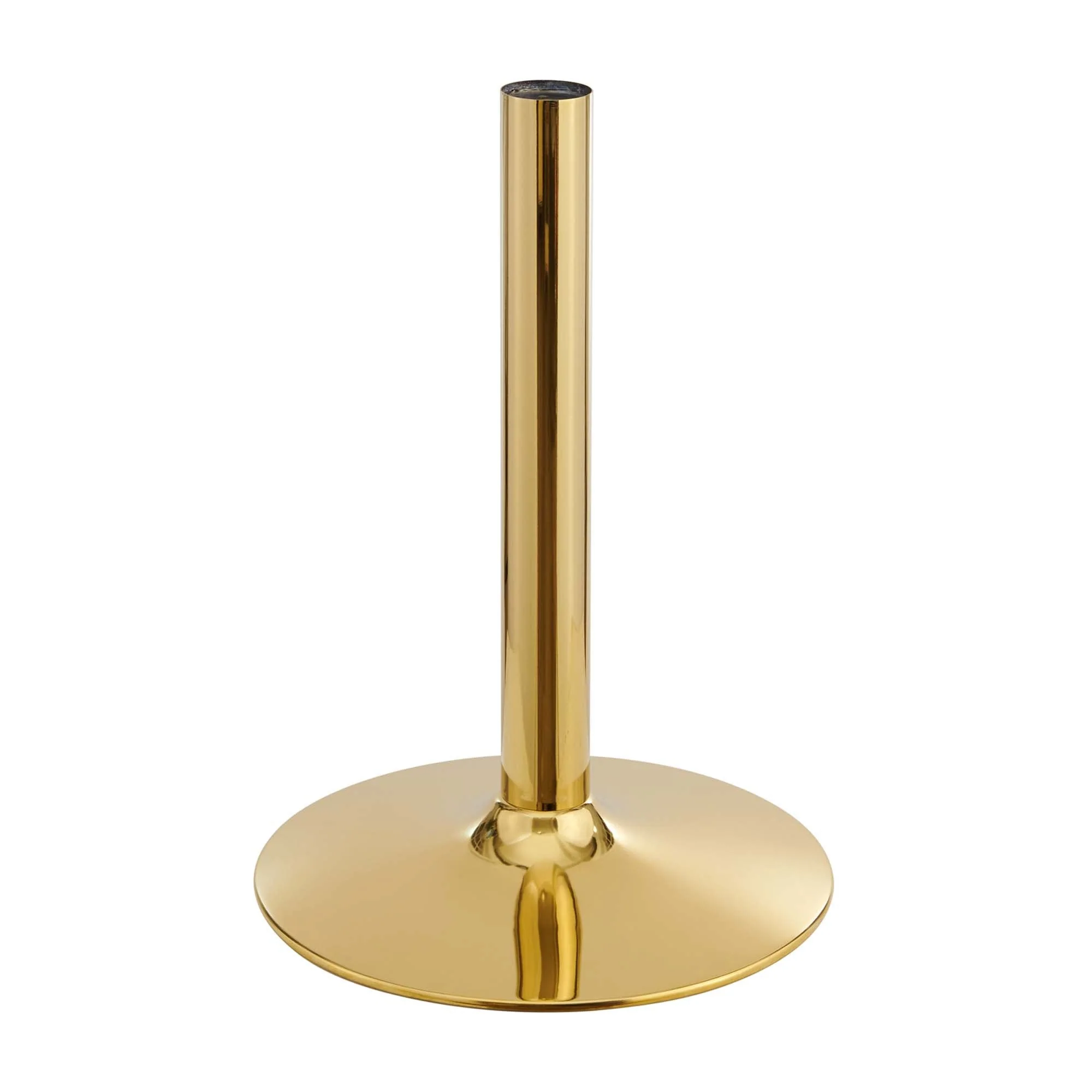 Verne 28" Artificial Marble Dining Table in Gold Black - Image 5