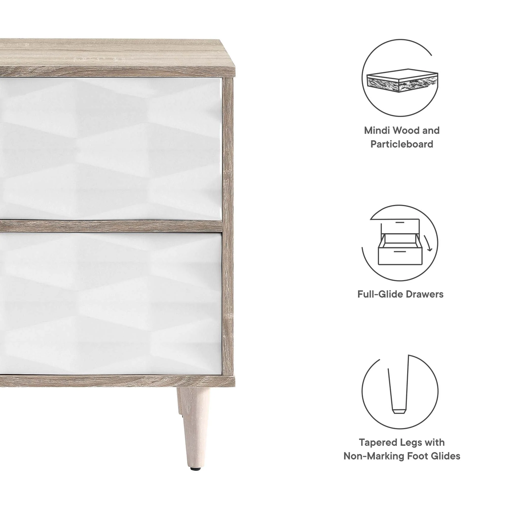Vespera 2-Drawer Nightstand - Image 7