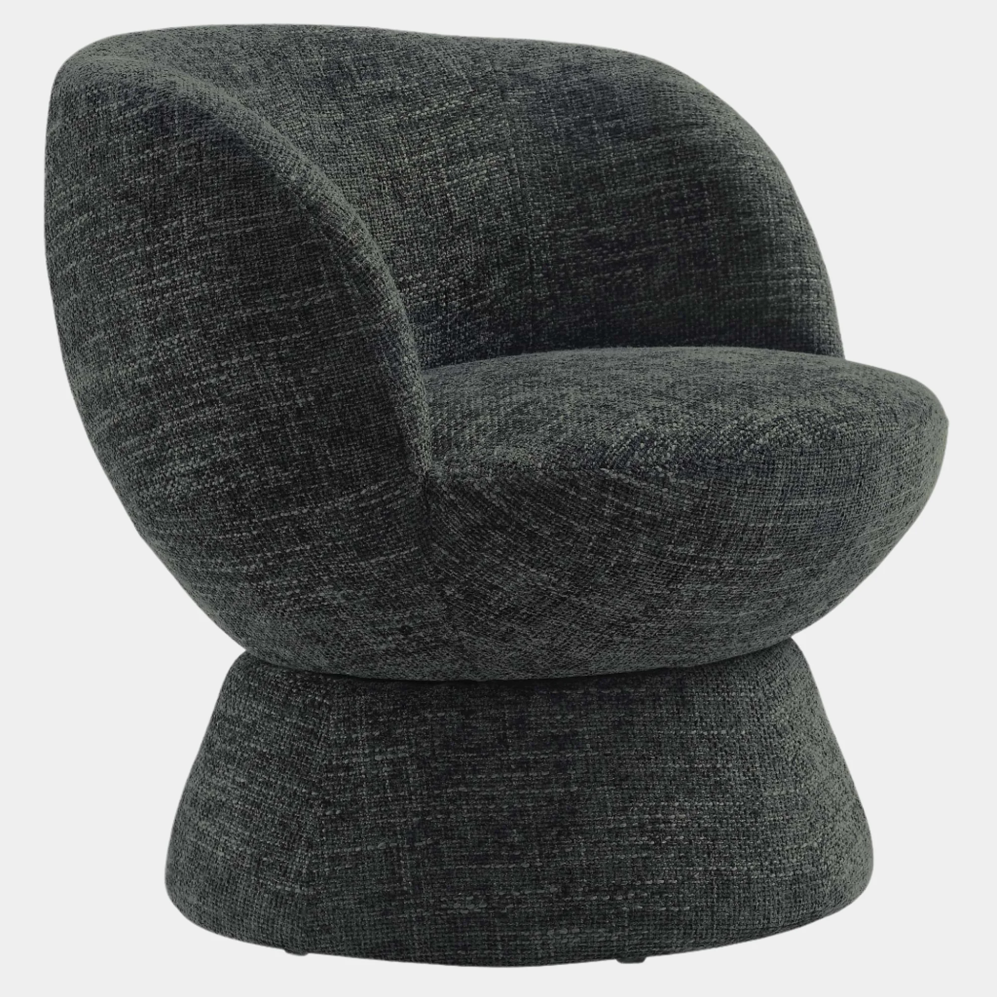 Vesta Chenille Fabric Upholstered Swivel Chair - Image 10