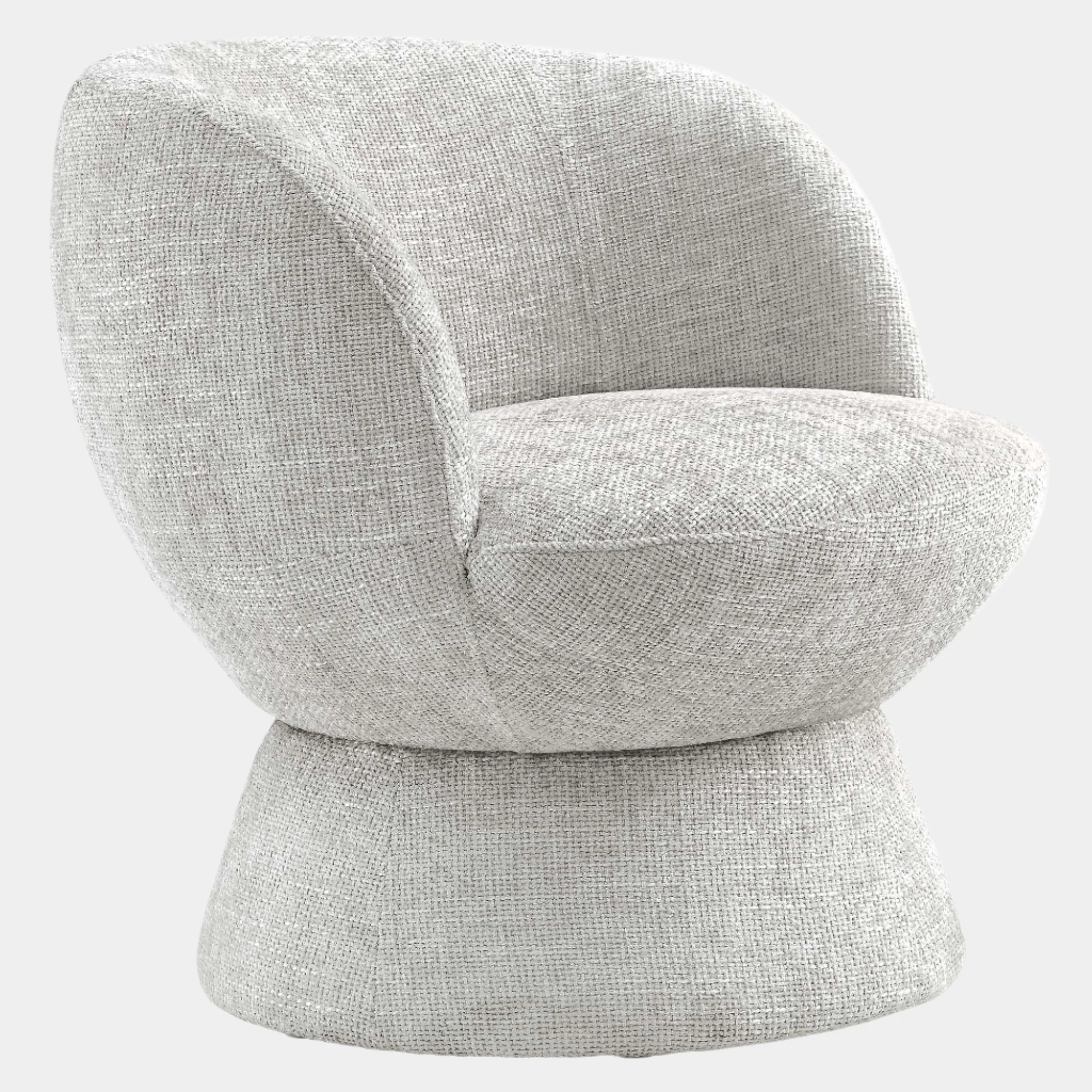 Vesta Chenille Fabric Upholstered Swivel Chair - Image 19