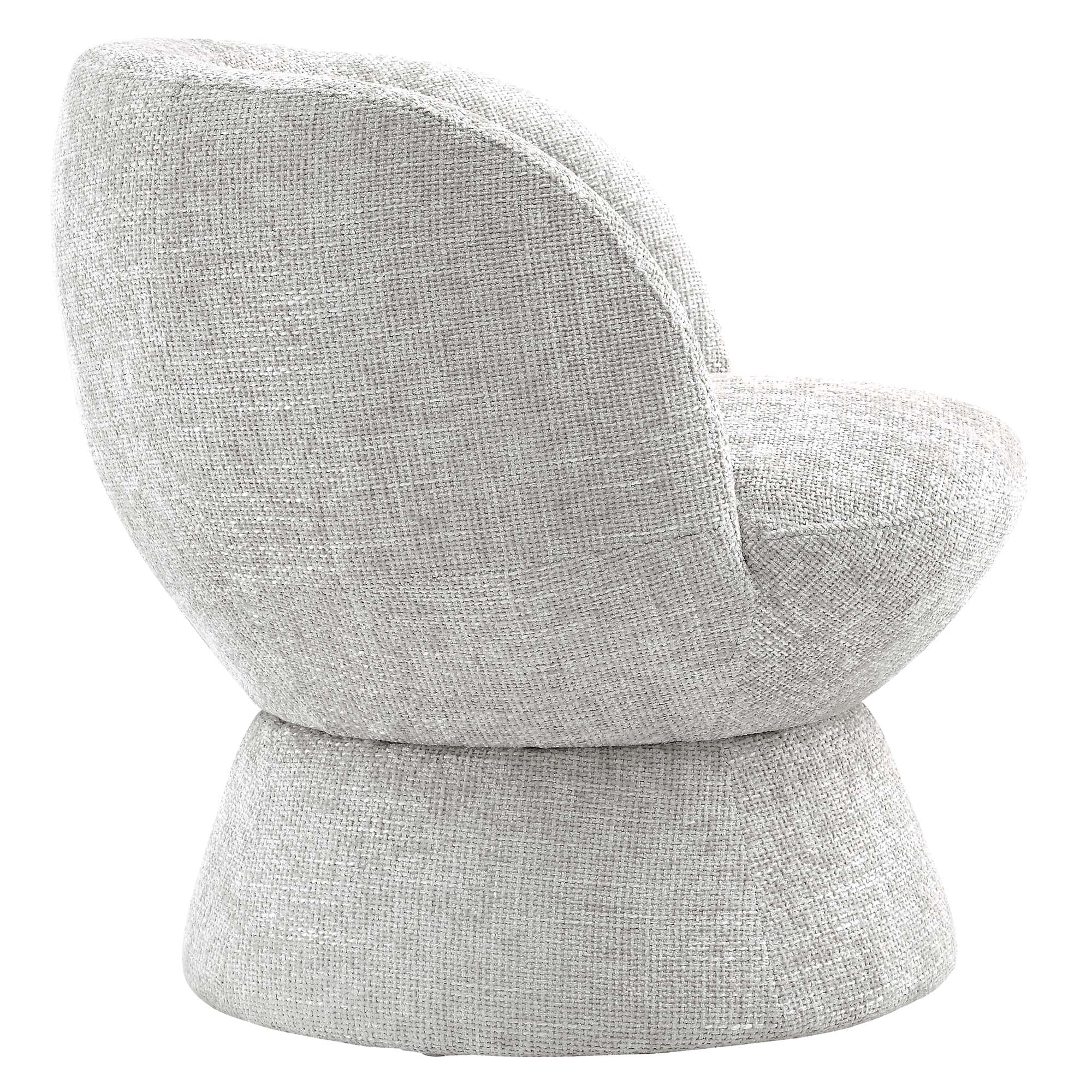 Vesta Chenille Fabric Upholstered Swivel Chair - Image 22