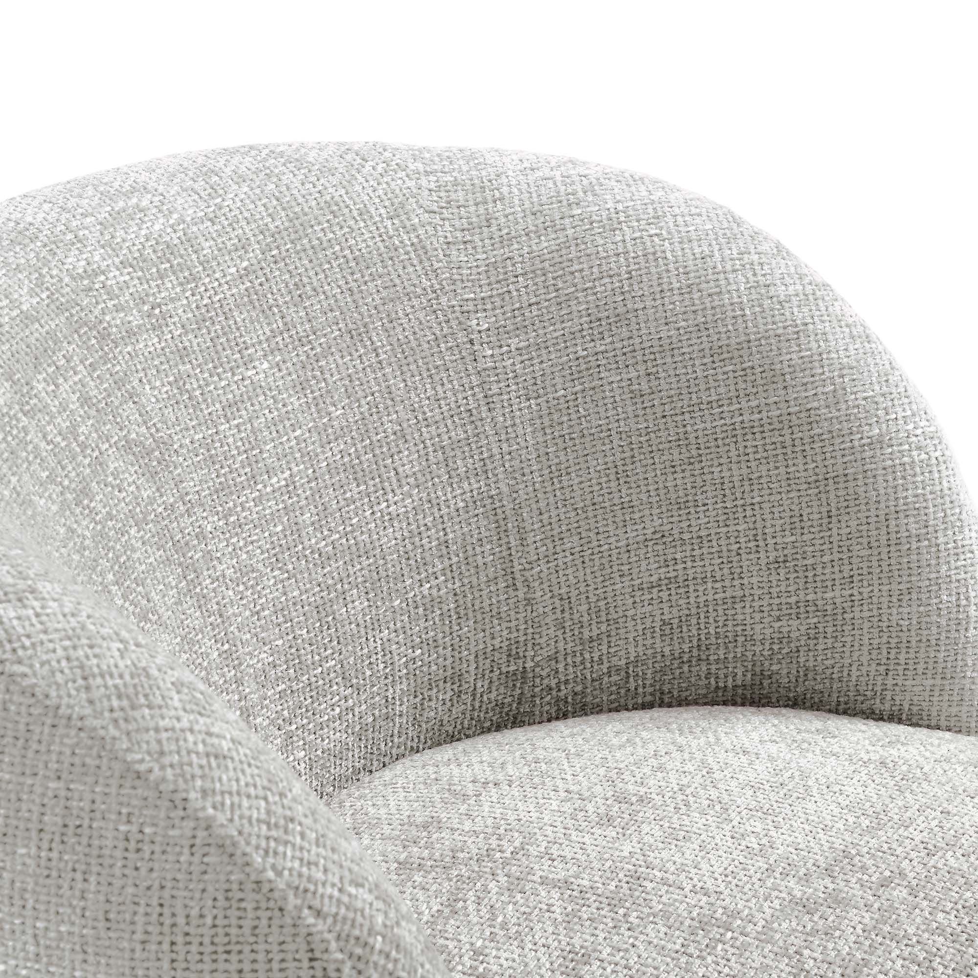 Vesta Chenille Fabric Upholstered Swivel Chair - Image 25