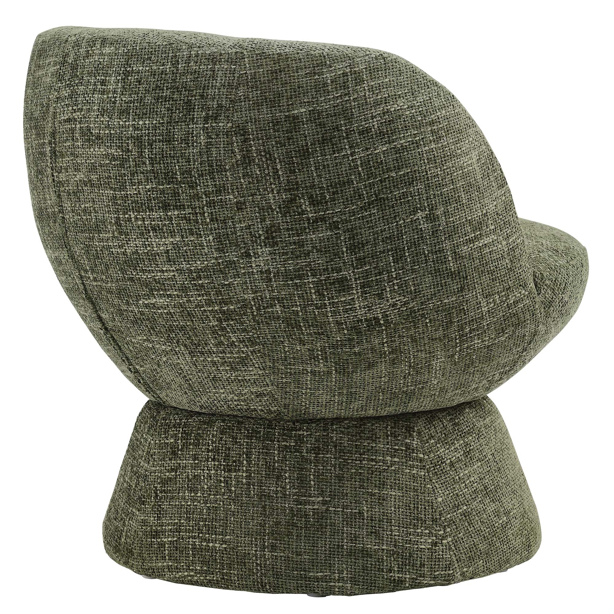 Vesta Chenille Fabric Upholstered Swivel Chair - Image 3