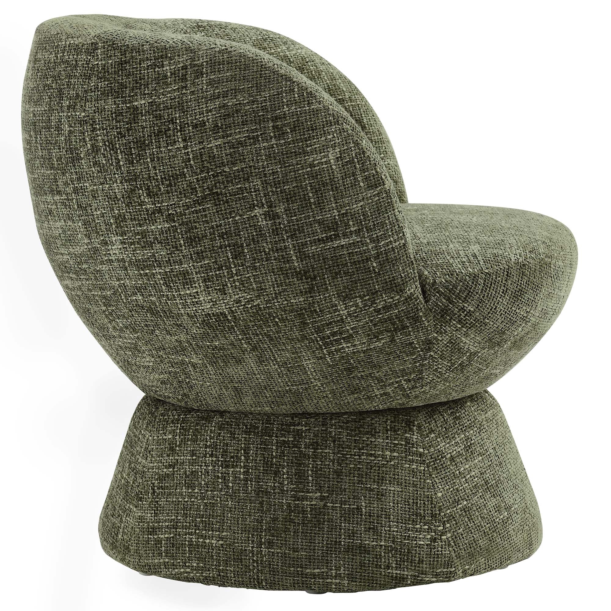 Vesta Chenille Fabric Upholstered Swivel Chair - Image 4