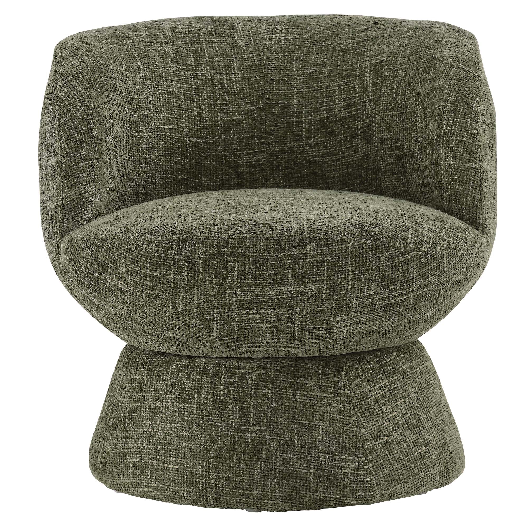 Vesta Chenille Fabric Upholstered Swivel Chair - Image 5