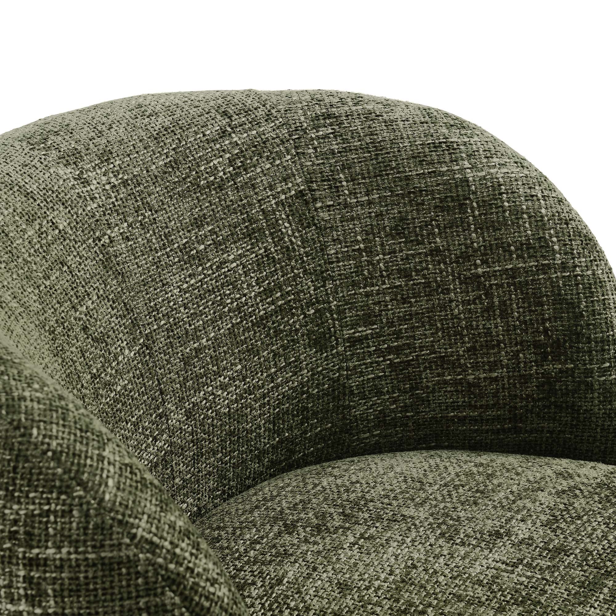 Vesta Chenille Fabric Upholstered Swivel Chair - Image 6
