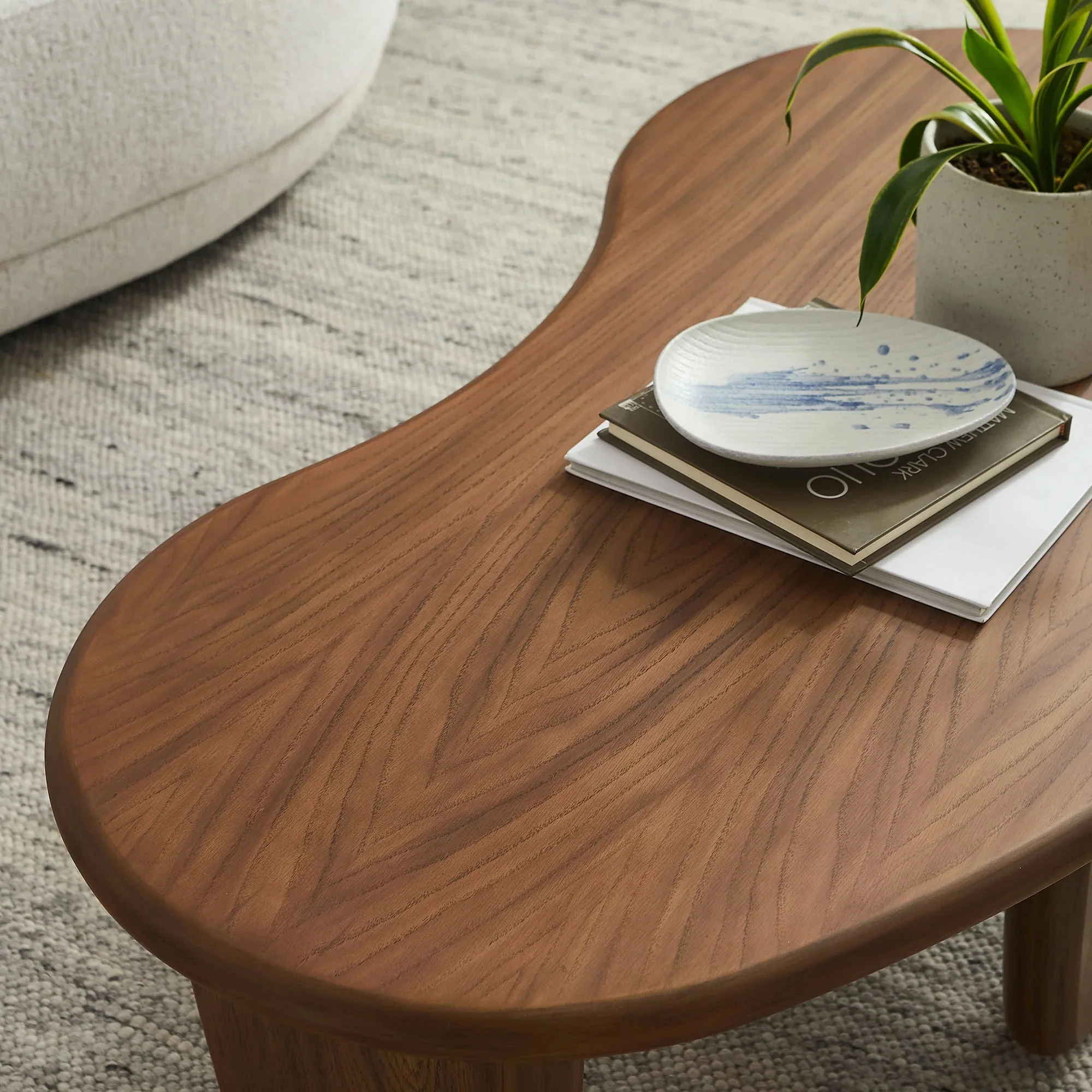 Vetra Kidney-Shaped Free Coffee Table - Image 3