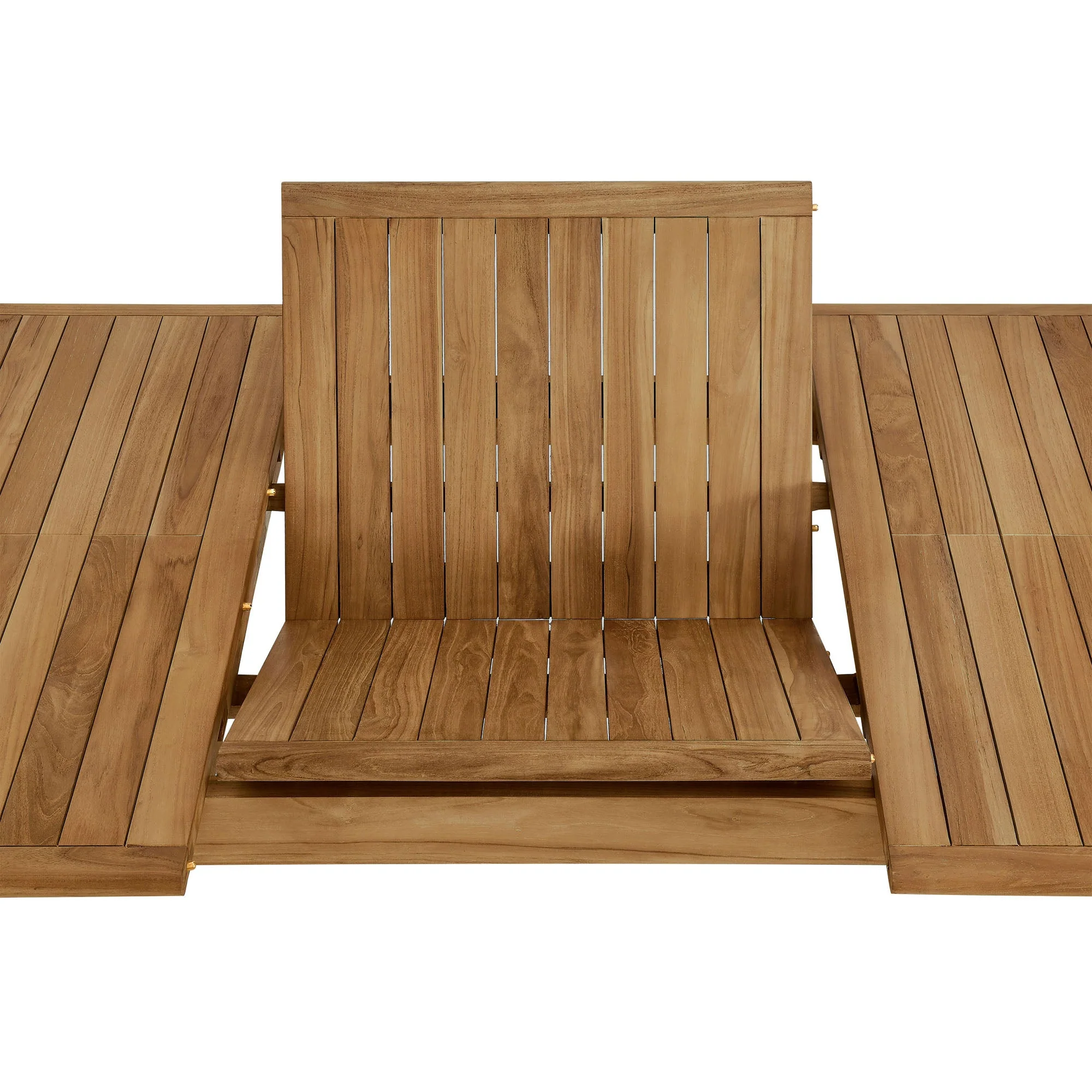 Vienna Outdoor Patio Teak Wood Extendable Dining Table in Natural - Image 9