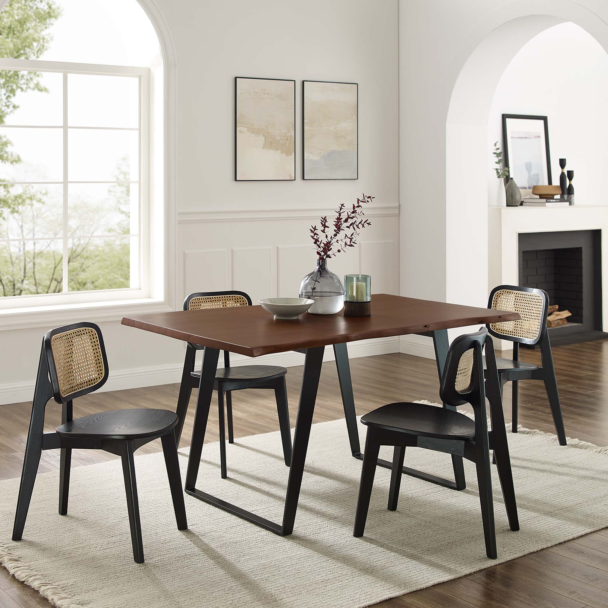 Viggo 60" Live Edge Acacia Wood Acacia Wood Dining Table - Image 2