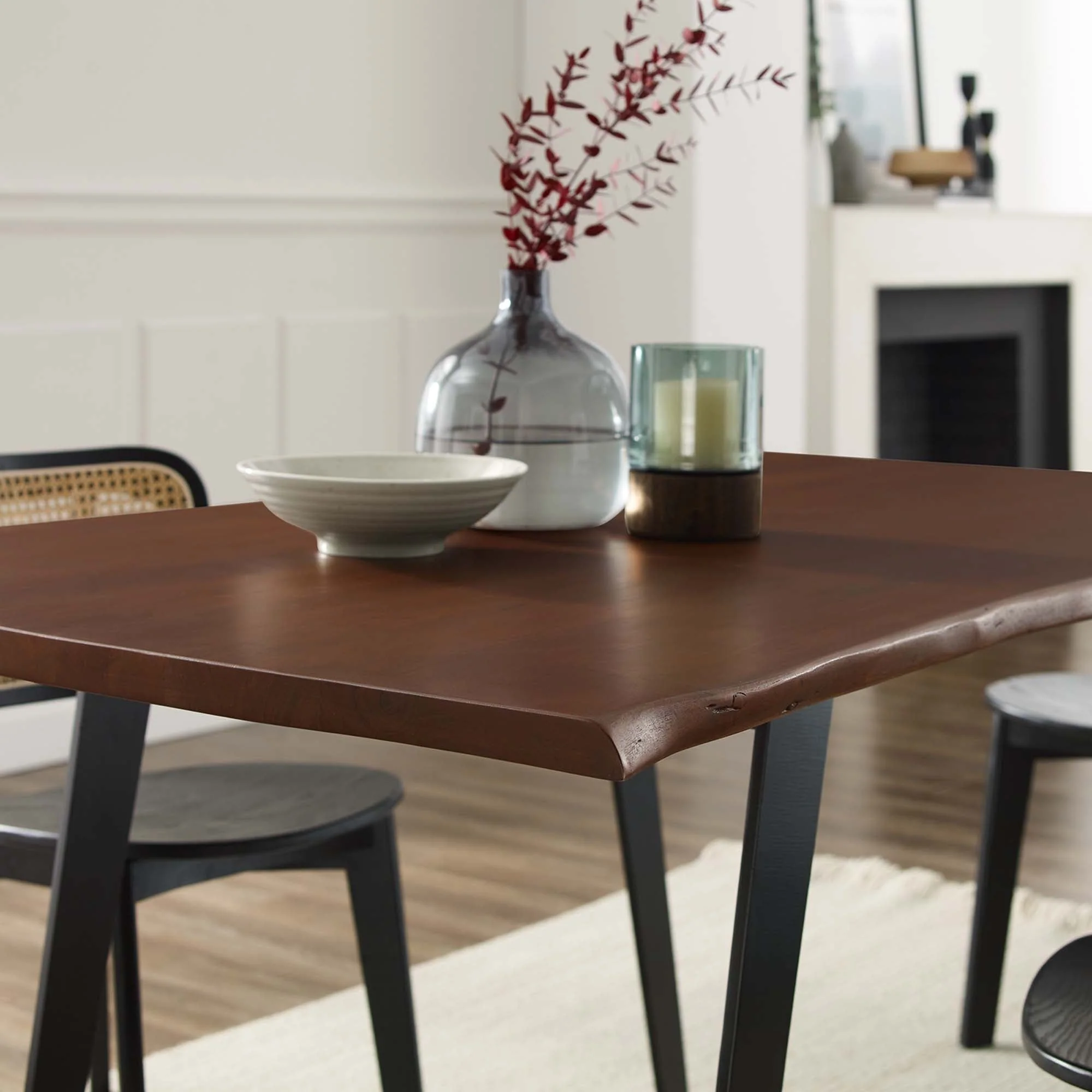 Viggo 60" Live Edge Acacia Wood Acacia Wood Dining Table - Image 3