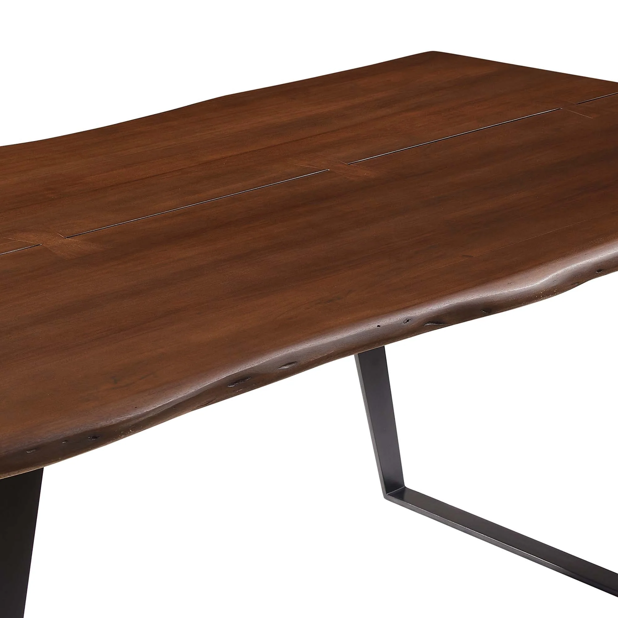 Viggo 74" Live Edge Acacia Wood Dining Table - Image 10