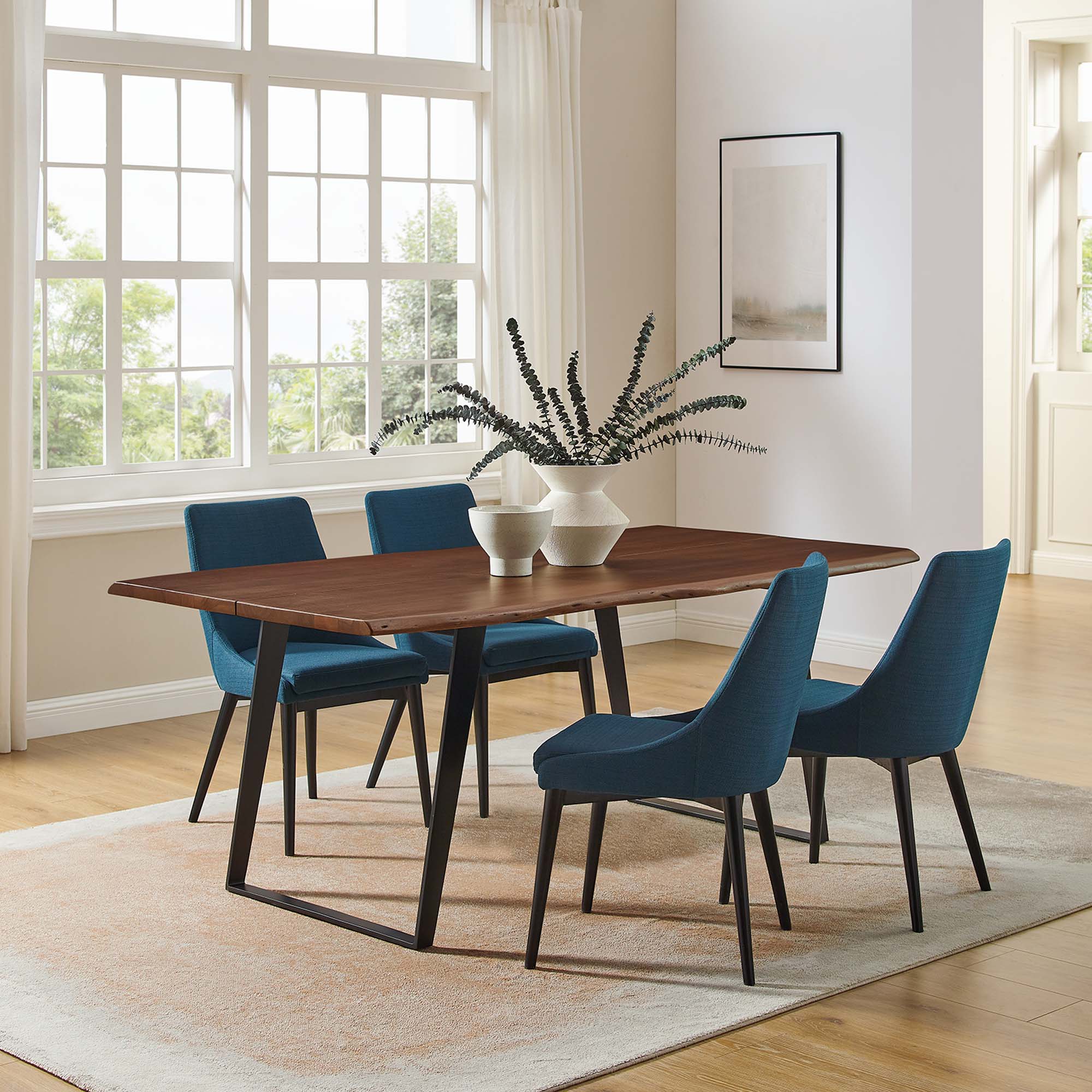 Viggo 74" Live Edge Acacia Wood Dining Table - Image 2